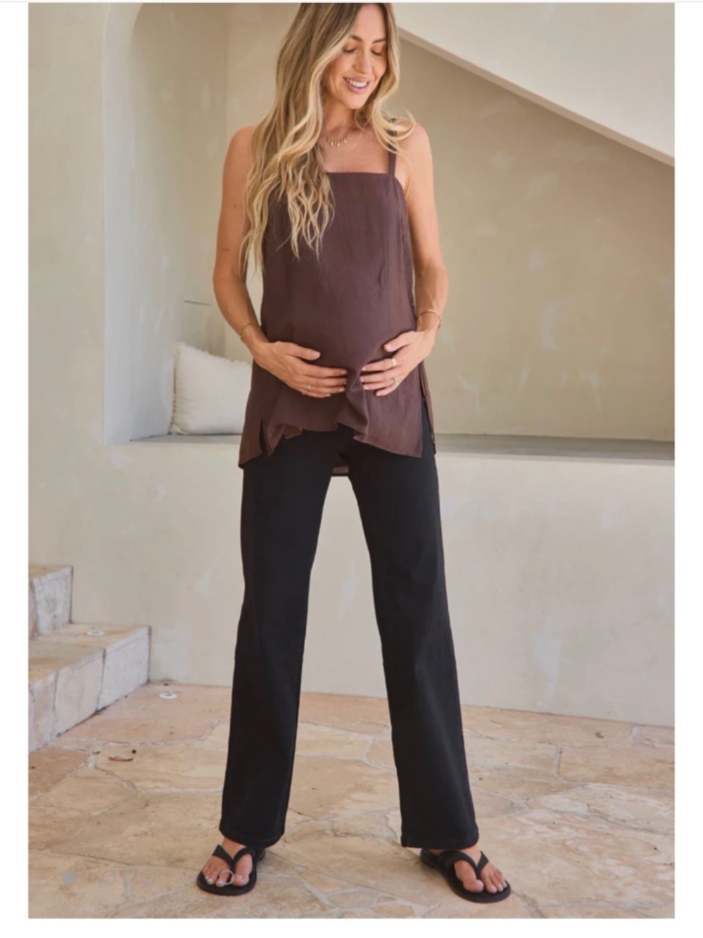 Bae the Label All Hours Wide Leg Jean -Black Size Medium